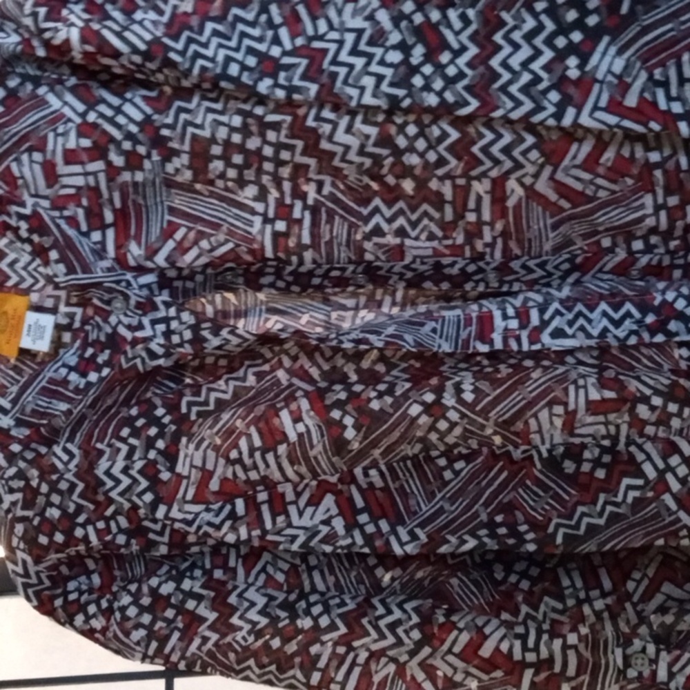 Ruby Rd Blouse Size 24w In Red And Black And Whit… - image 5